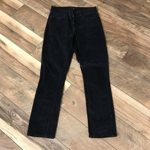 NYDJ Jeans Corduroy Pants Size 2 Black Skinny High Rise Legging